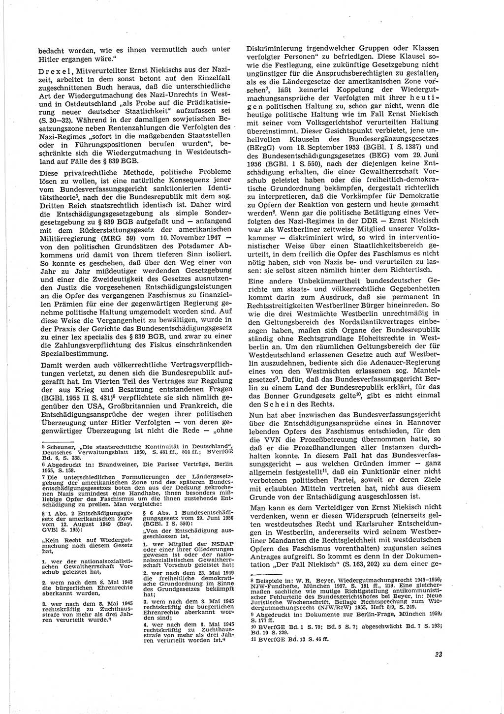 Neue Justiz (NJ), Zeitschrift für Recht und Rechtswissenschaft [Deutsche Demokratische Republik (DDR)], 19. Jahrgang 1965, Seite 23 (NJ DDR 1965, S. 23)