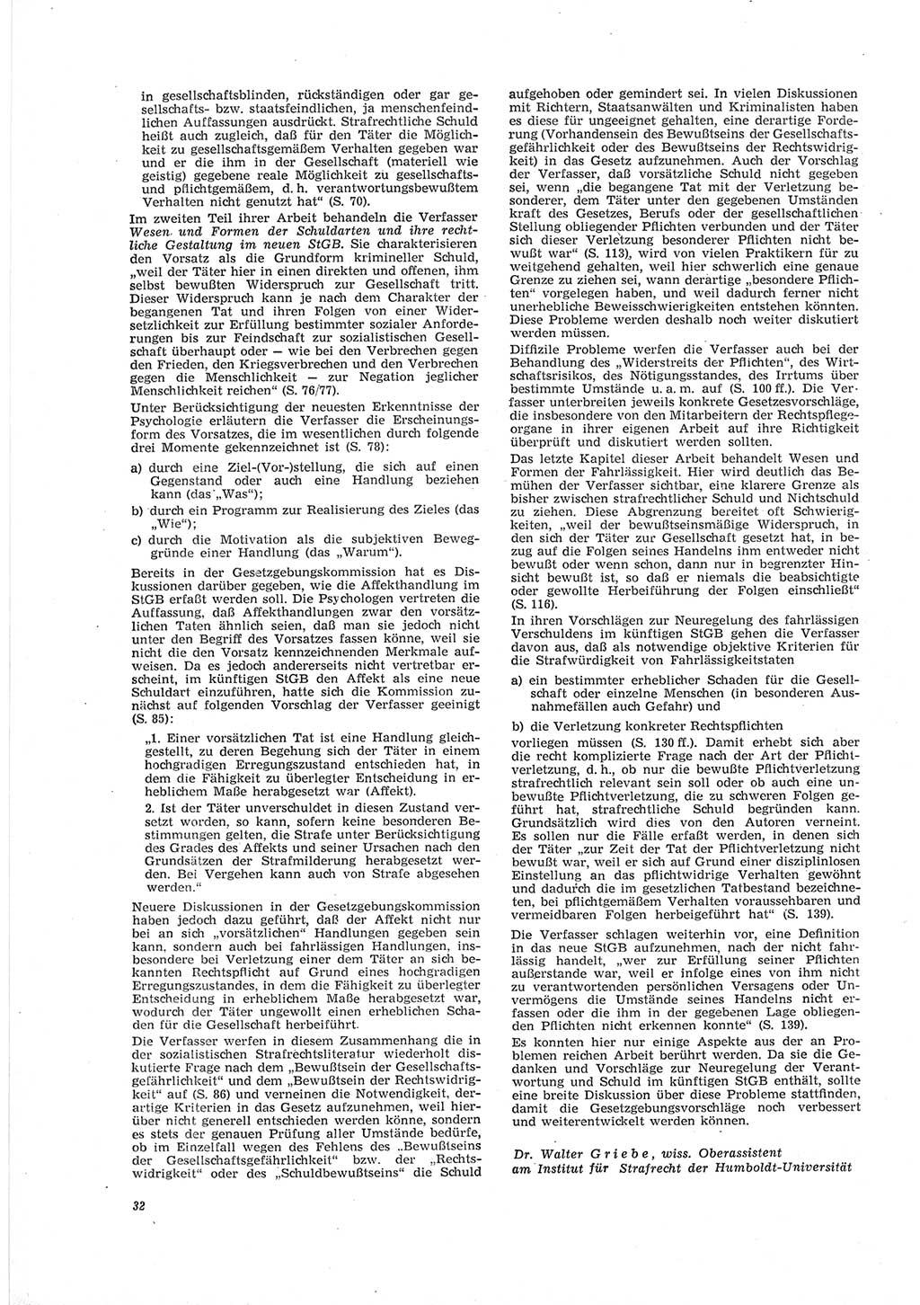 Neue Justiz (NJ), Zeitschrift für Recht und Rechtswissenschaft [Deutsche Demokratische Republik (DDR)], 19. Jahrgang 1965, Seite 32 (NJ DDR 1965, S. 32)