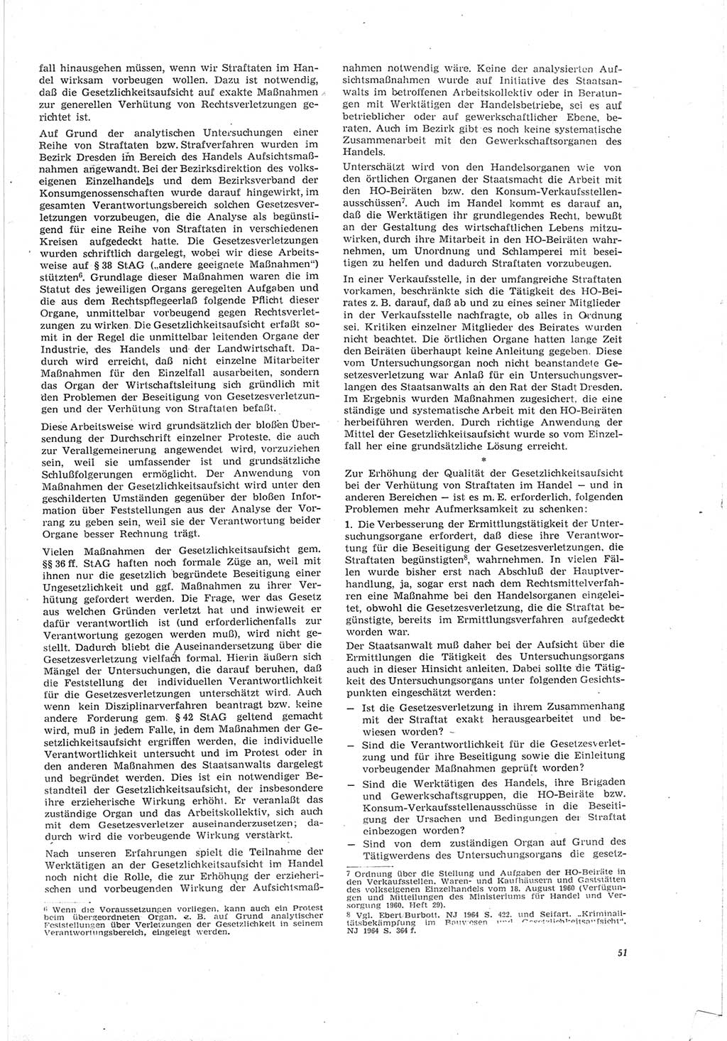 Neue Justiz (NJ), Zeitschrift für Recht und Rechtswissenschaft [Deutsche Demokratische Republik (DDR)], 19. Jahrgang 1965, Seite 51 (NJ DDR 1965, S. 51)