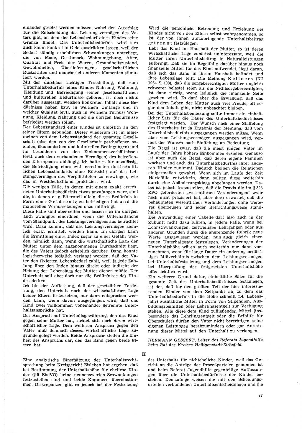 Neue Justiz (NJ), Zeitschrift für Recht und Rechtswissenschaft [Deutsche Demokratische Republik (DDR)], 19. Jahrgang 1965, Seite 77 (NJ DDR 1965, S. 77)