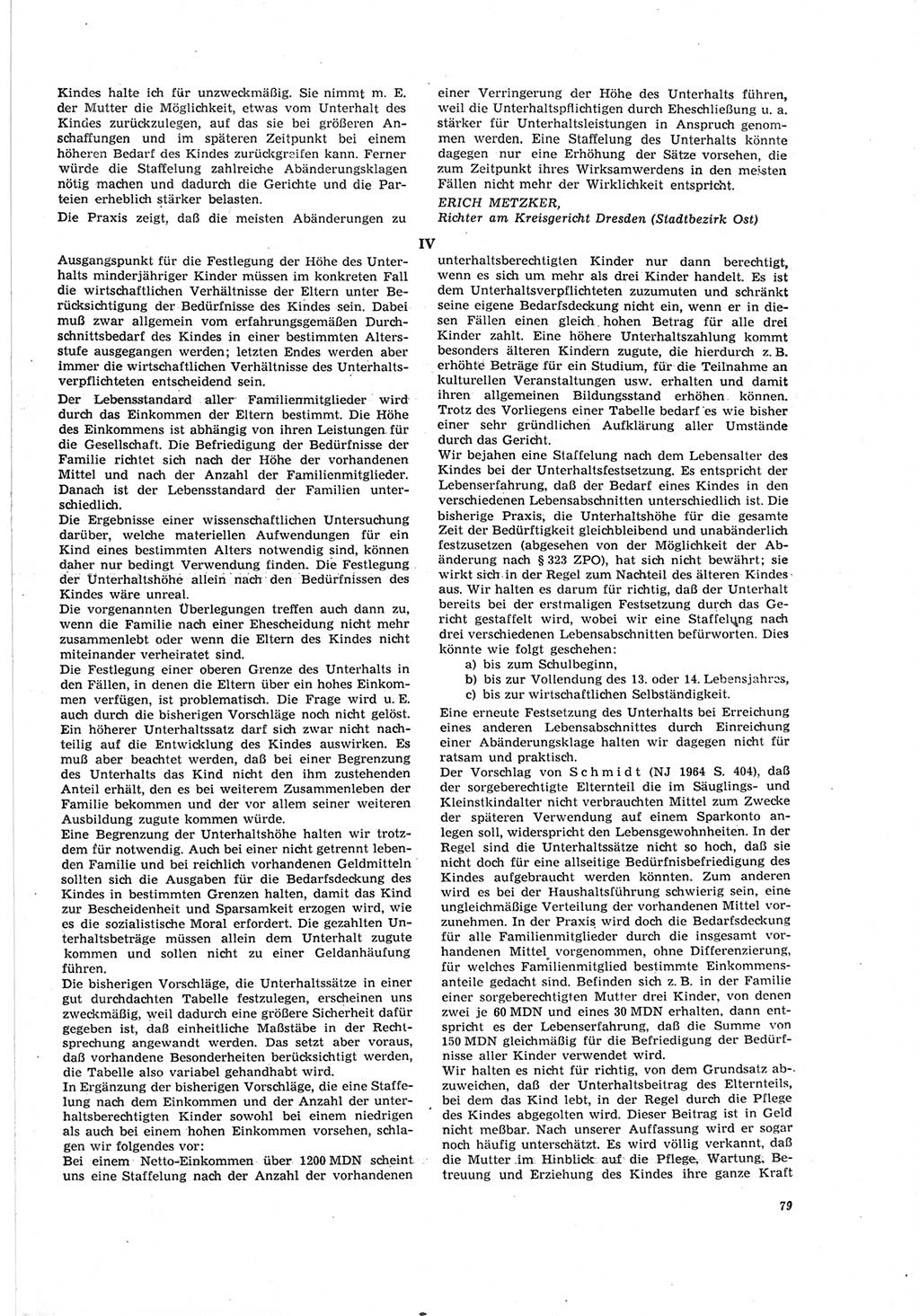 Neue Justiz (NJ), Zeitschrift für Recht und Rechtswissenschaft [Deutsche Demokratische Republik (DDR)], 19. Jahrgang 1965, Seite 79 (NJ DDR 1965, S. 79)