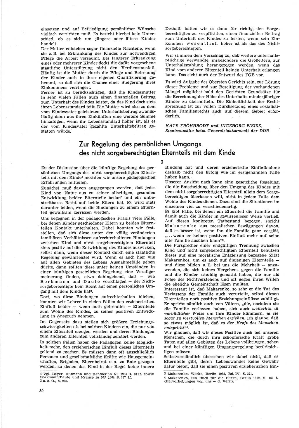 Neue Justiz (NJ), Zeitschrift für Recht und Rechtswissenschaft [Deutsche Demokratische Republik (DDR)], 19. Jahrgang 1965, Seite 80 (NJ DDR 1965, S. 80)