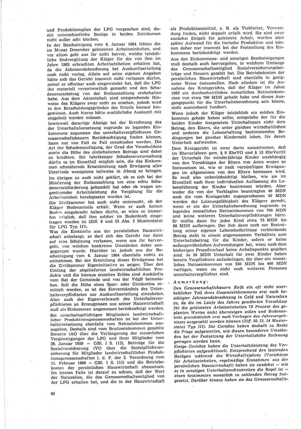 Neue Justiz (NJ), Zeitschrift für Recht und Rechtswissenschaft [Deutsche Demokratische Republik (DDR)], 19. Jahrgang 1965, Seite 90 (NJ DDR 1965, S. 90)