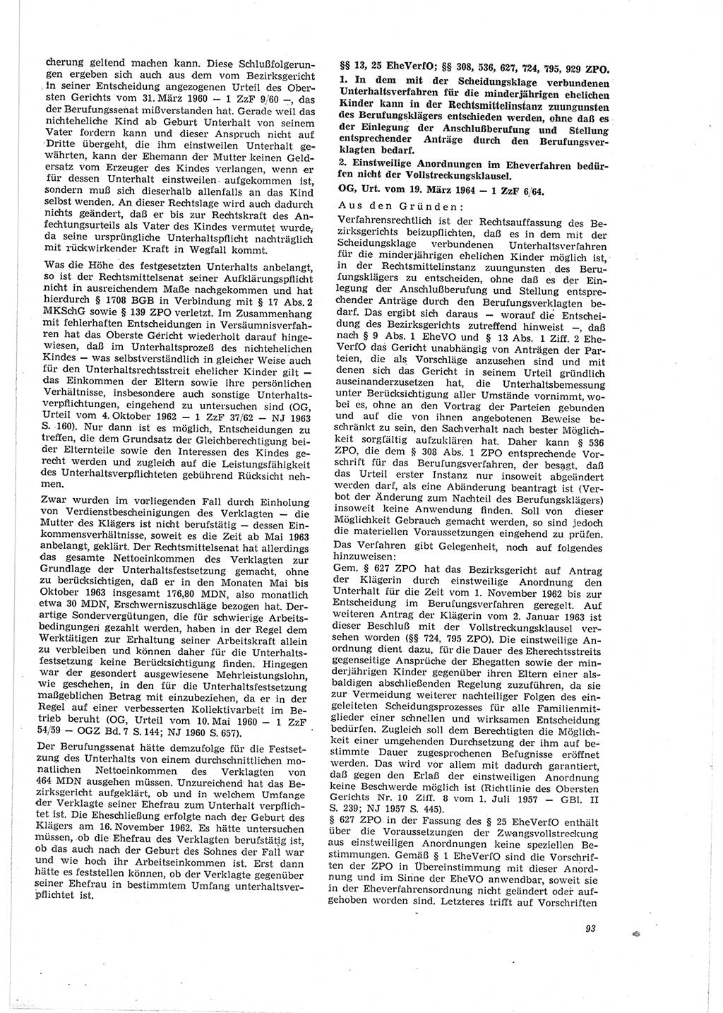 Neue Justiz (NJ), Zeitschrift für Recht und Rechtswissenschaft [Deutsche Demokratische Republik (DDR)], 19. Jahrgang 1965, Seite 93 (NJ DDR 1965, S. 93)