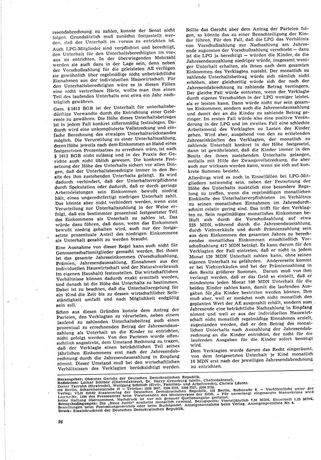 Neue Justiz (NJ), Zeitschrift für Recht und Rechtswissenschaft [Deutsche Demokratische Republik (DDR)], 19. Jahrgang 1965, Seite 96 (NJ DDR 1965, S. 96)