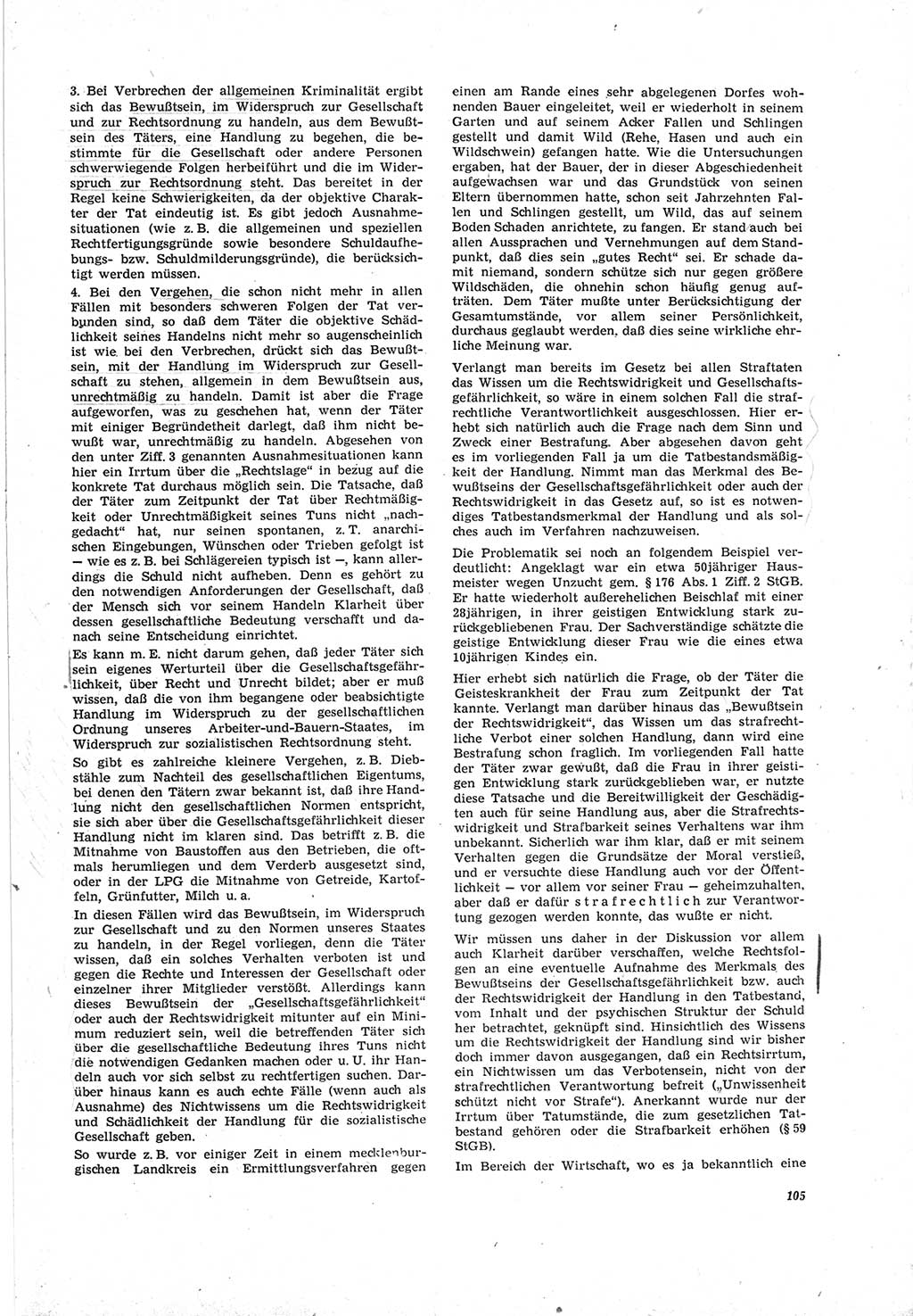 Neue Justiz (NJ), Zeitschrift für Recht und Rechtswissenschaft [Deutsche Demokratische Republik (DDR)], 19. Jahrgang 1965, Seite 105 (NJ DDR 1965, S. 105)