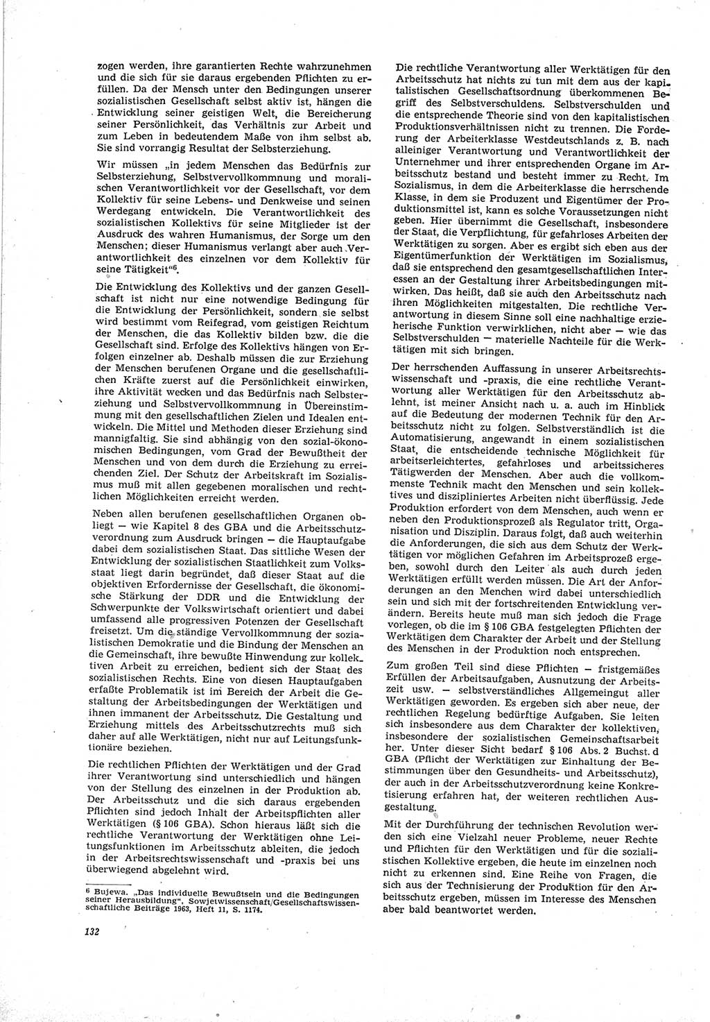 Neue Justiz (NJ), Zeitschrift für Recht und Rechtswissenschaft [Deutsche Demokratische Republik (DDR)], 19. Jahrgang 1965, Seite 132 (NJ DDR 1965, S. 132)