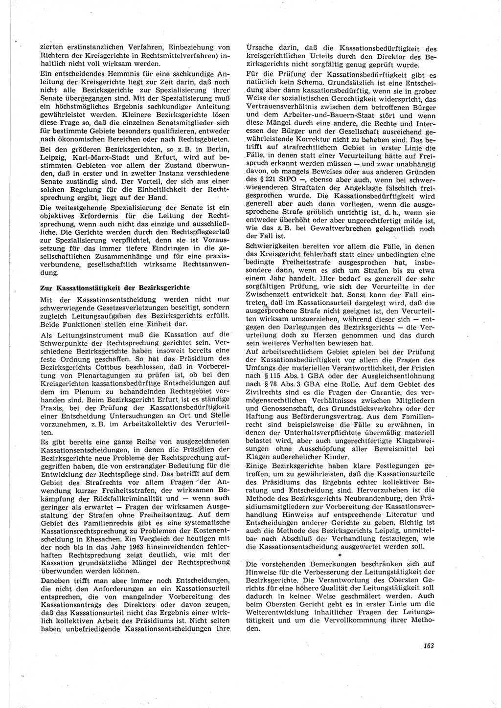 Neue Justiz (NJ), Zeitschrift für Recht und Rechtswissenschaft [Deutsche Demokratische Republik (DDR)], 19. Jahrgang 1965, Seite 163 (NJ DDR 1965, S. 163)