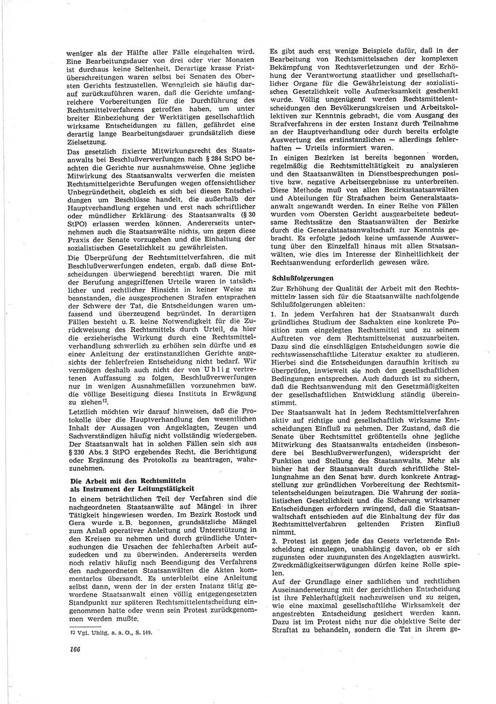 Neue Justiz (NJ), Zeitschrift für Recht und Rechtswissenschaft [Deutsche Demokratische Republik (DDR)], 19. Jahrgang 1965, Seite 166 (NJ DDR 1965, S. 166)