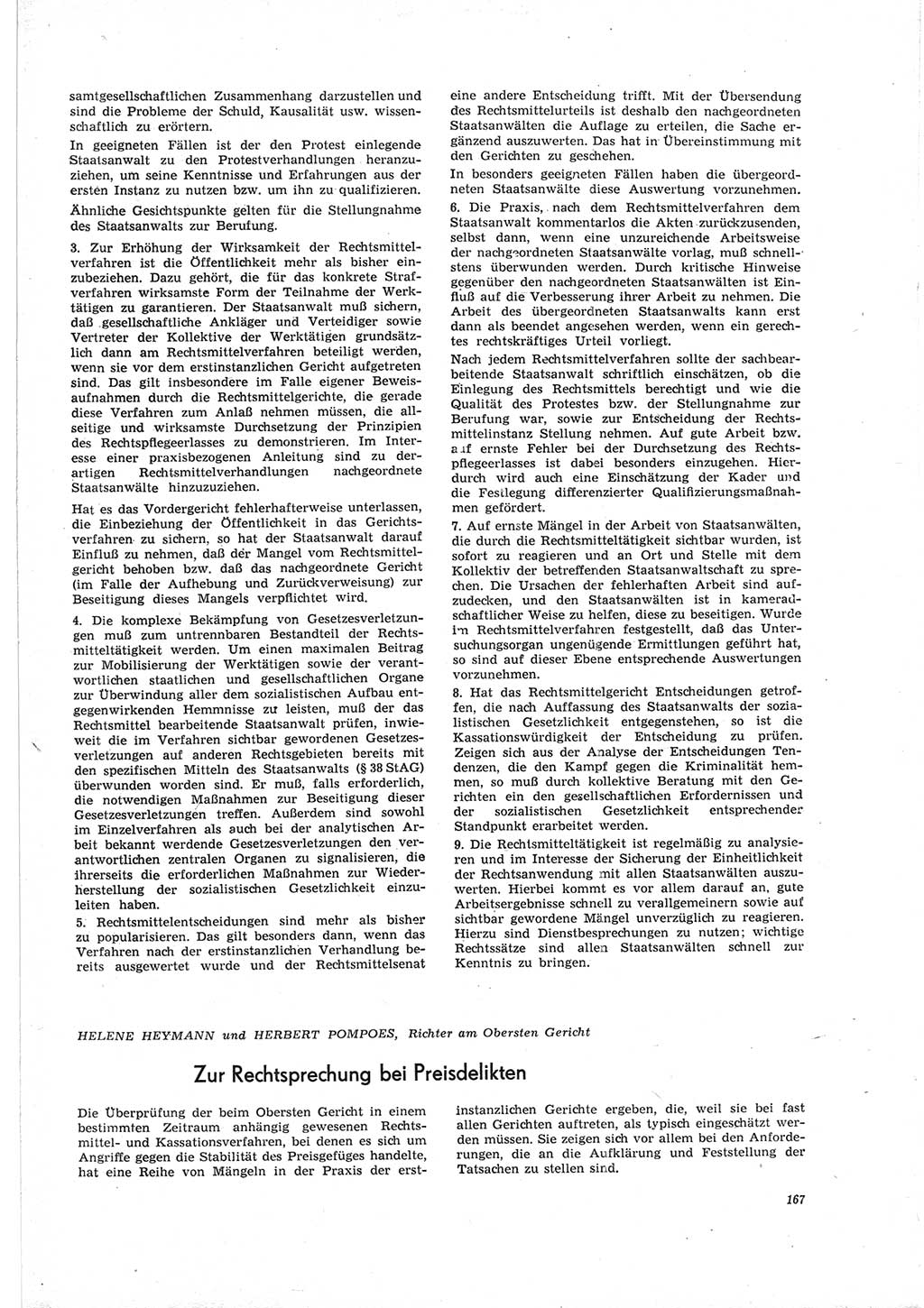 Neue Justiz (NJ), Zeitschrift für Recht und Rechtswissenschaft [Deutsche Demokratische Republik (DDR)], 19. Jahrgang 1965, Seite 167 (NJ DDR 1965, S. 167)