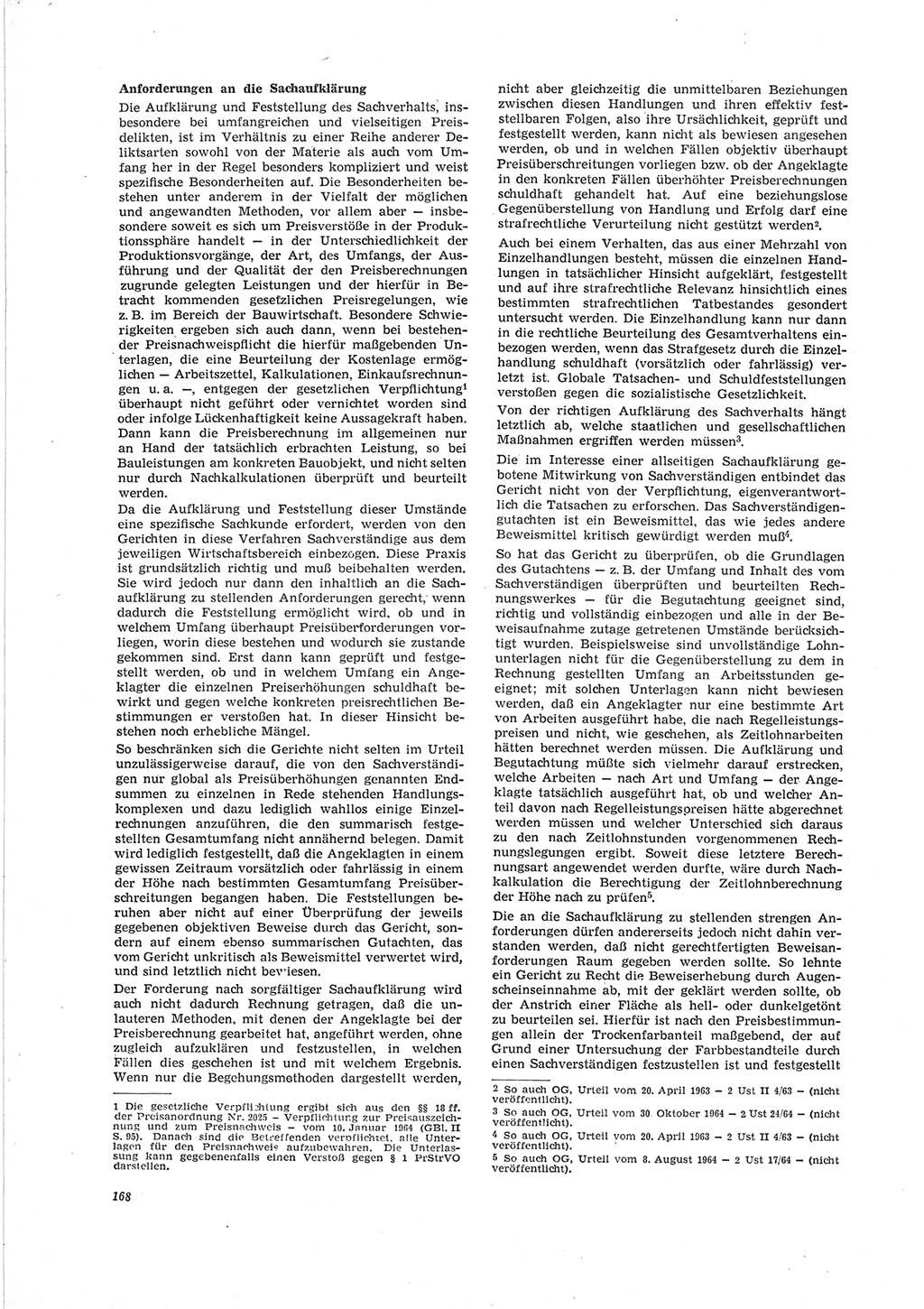 Neue Justiz (NJ), Zeitschrift für Recht und Rechtswissenschaft [Deutsche Demokratische Republik (DDR)], 19. Jahrgang 1965, Seite 168 (NJ DDR 1965, S. 168)