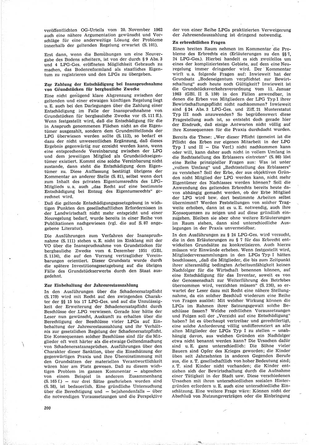Neue Justiz (NJ), Zeitschrift für Recht und Rechtswissenschaft [Deutsche Demokratische Republik (DDR)], 19. Jahrgang 1965, Seite 200 (NJ DDR 1965, S. 200)