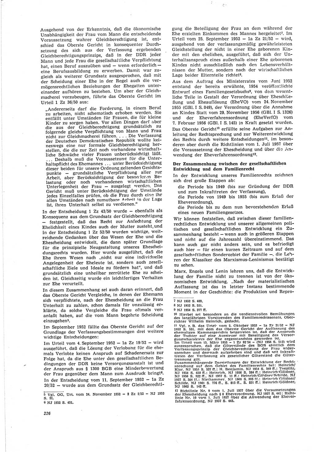 Neue Justiz (NJ), Zeitschrift für Recht und Rechtswissenschaft [Deutsche Demokratische Republik (DDR)], 19. Jahrgang 1965, Seite 226 (NJ DDR 1965, S. 226)