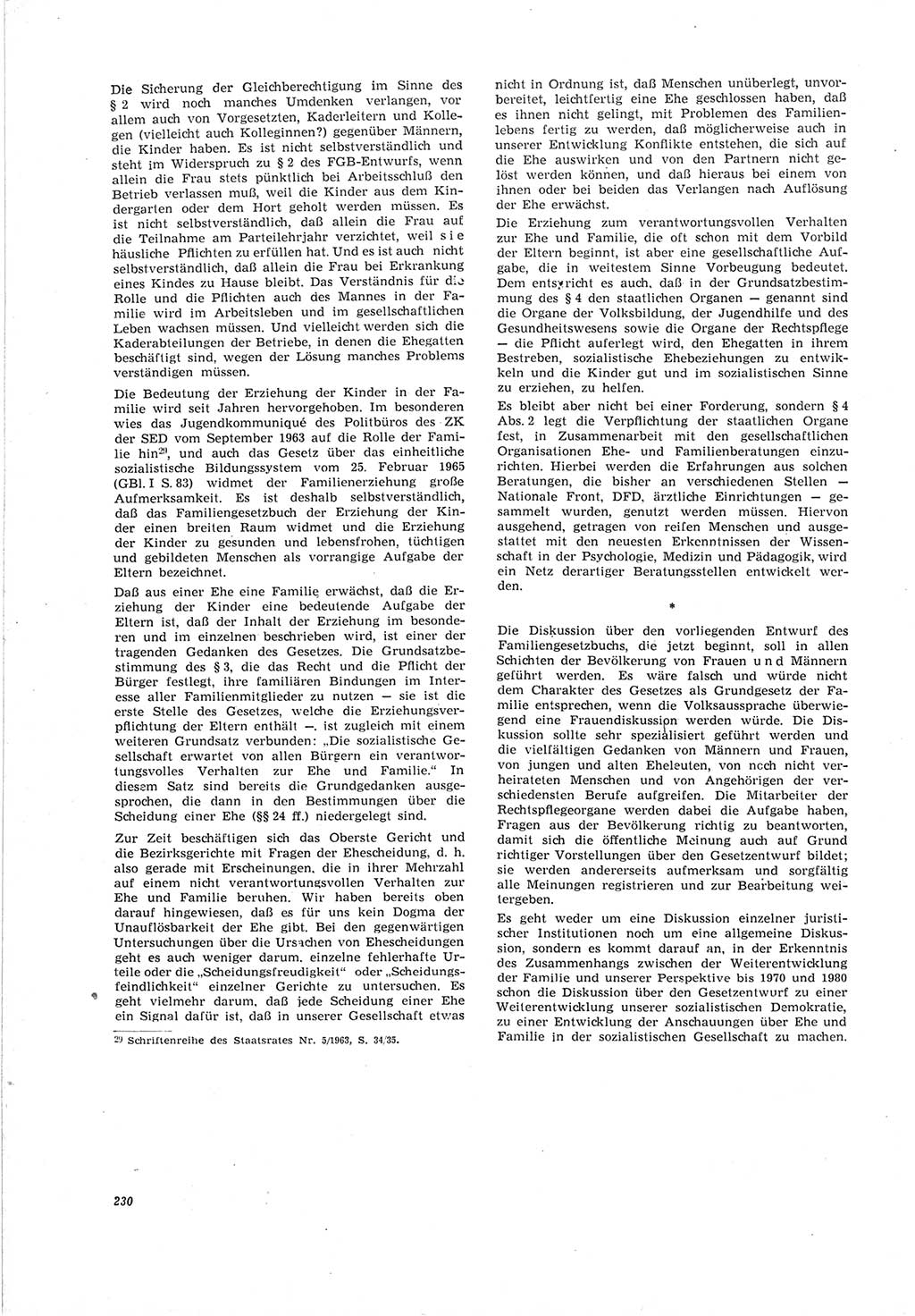 Neue Justiz (NJ), Zeitschrift für Recht und Rechtswissenschaft [Deutsche Demokratische Republik (DDR)], 19. Jahrgang 1965, Seite 230 (NJ DDR 1965, S. 230)
