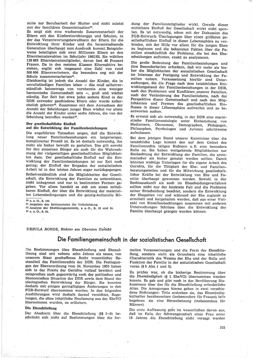 Neue Justiz (NJ), Zeitschrift für Recht und Rechtswissenschaft [Deutsche Demokratische Republik (DDR)], 19. Jahrgang 1965, Seite 235 (NJ DDR 1965, S. 235)