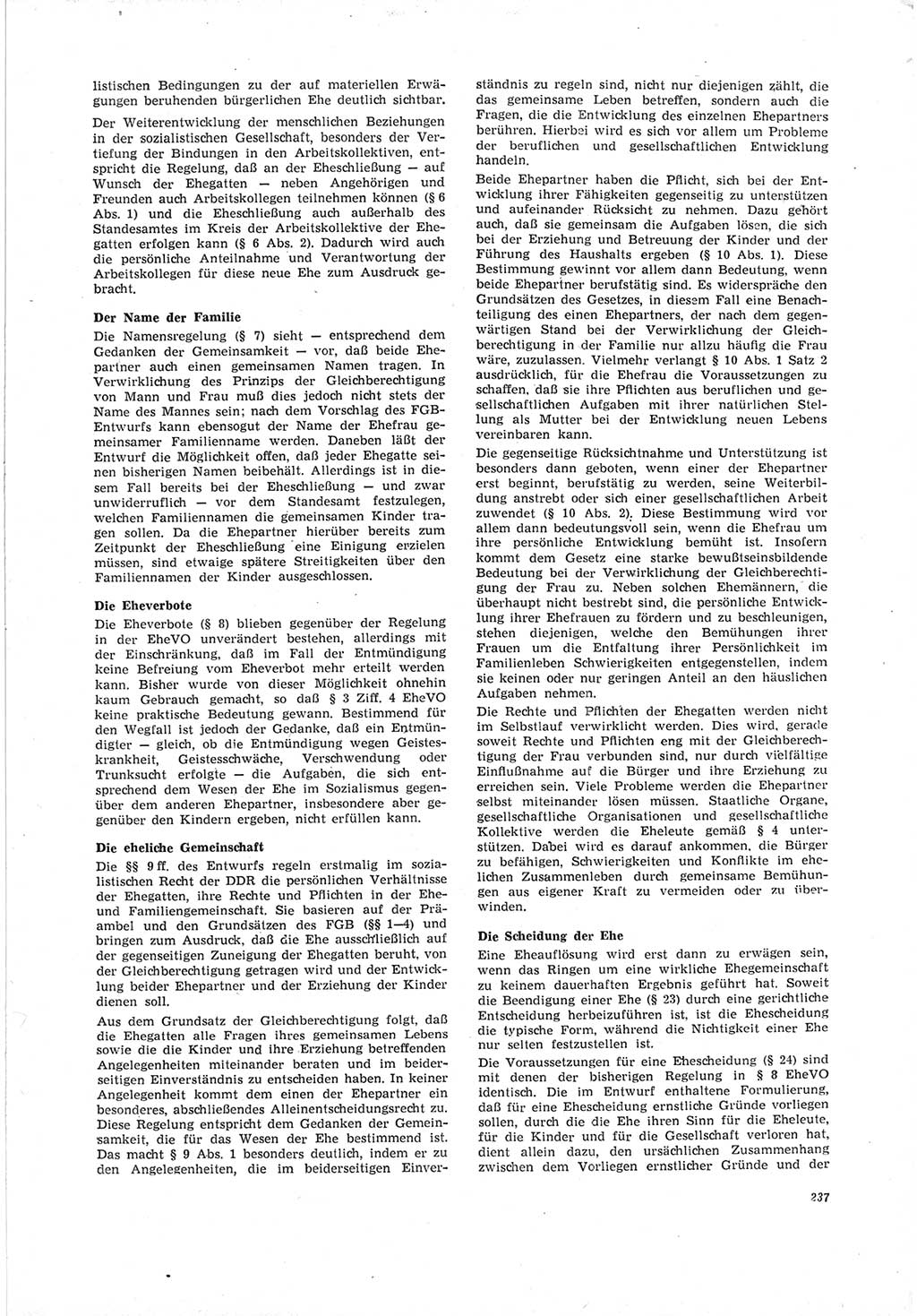 Neue Justiz (NJ), Zeitschrift für Recht und Rechtswissenschaft [Deutsche Demokratische Republik (DDR)], 19. Jahrgang 1965, Seite 237 (NJ DDR 1965, S. 237)
