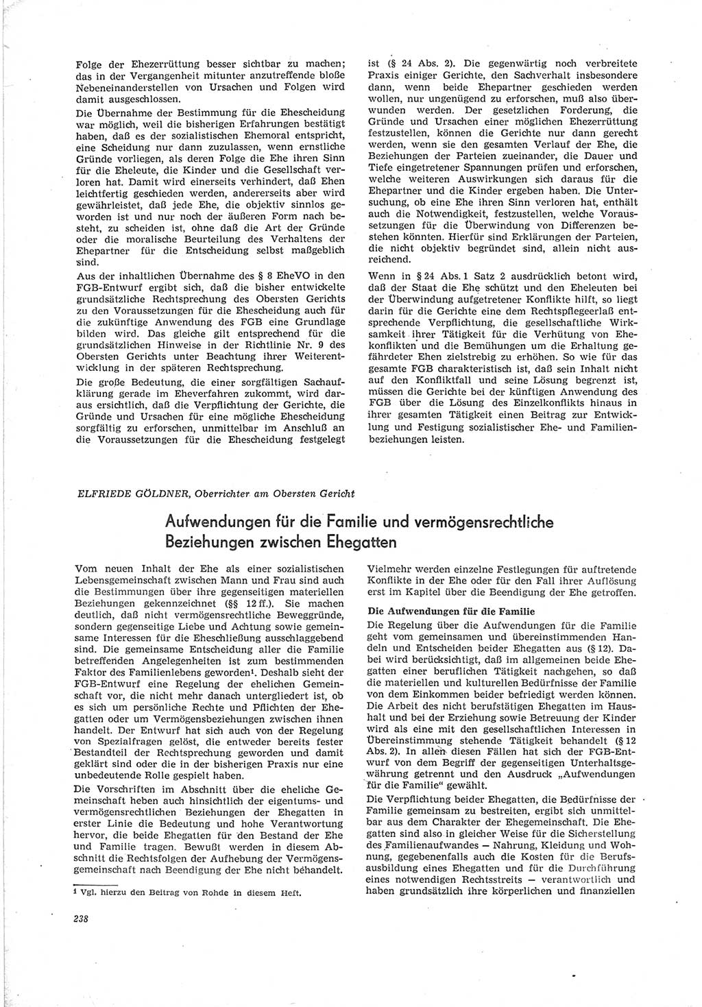 Neue Justiz (NJ), Zeitschrift für Recht und Rechtswissenschaft [Deutsche Demokratische Republik (DDR)], 19. Jahrgang 1965, Seite 238 (NJ DDR 1965, S. 238)