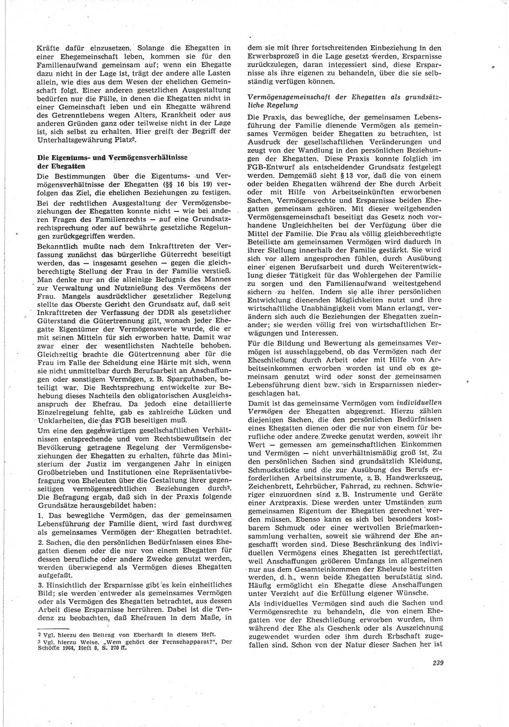 Neue Justiz (NJ), Zeitschrift für Recht und Rechtswissenschaft [Deutsche Demokratische Republik (DDR)], 19. Jahrgang 1965, Seite 239 (NJ DDR 1965, S. 239)