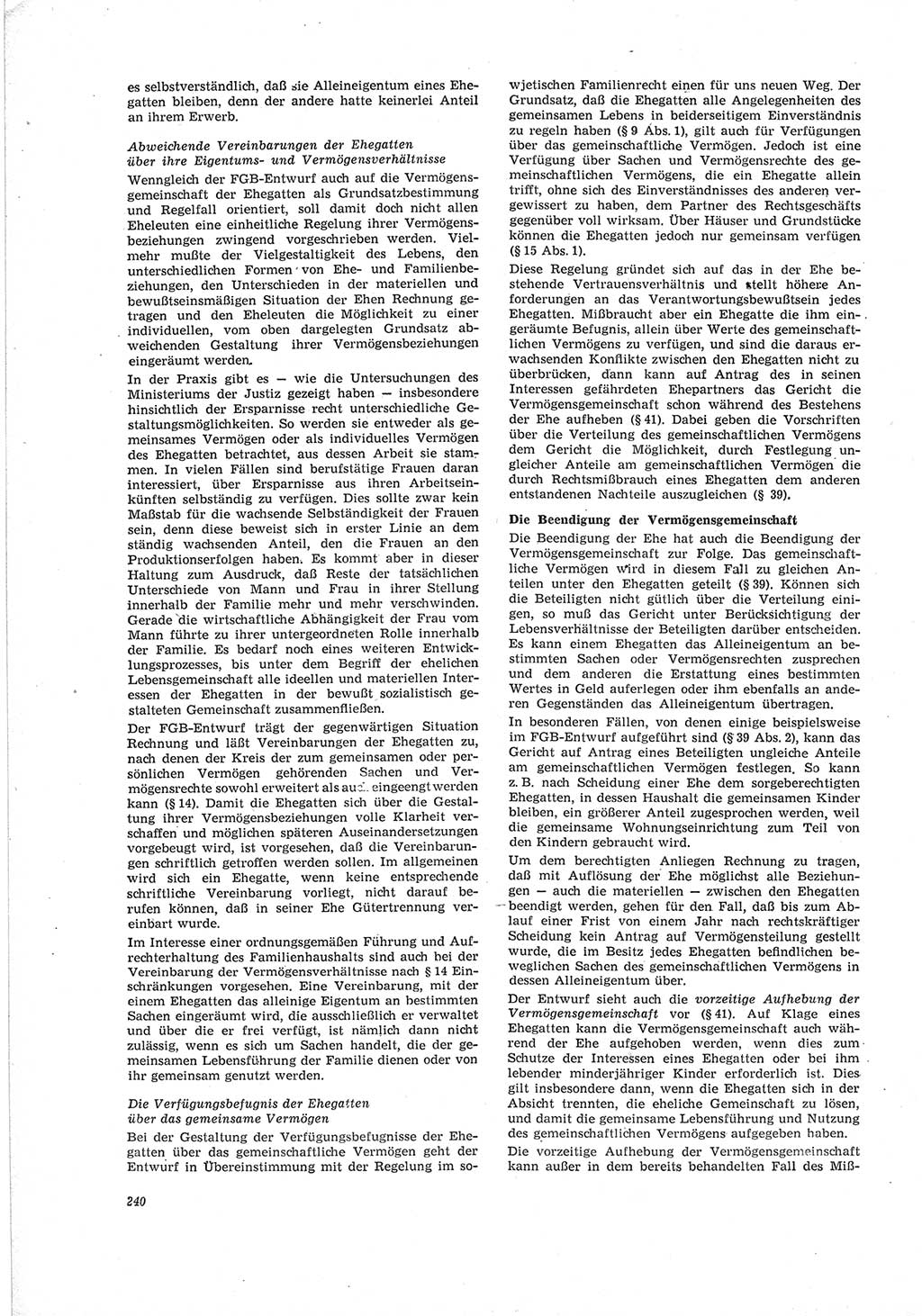 Neue Justiz (NJ), Zeitschrift für Recht und Rechtswissenschaft [Deutsche Demokratische Republik (DDR)], 19. Jahrgang 1965, Seite 240 (NJ DDR 1965, S. 240)