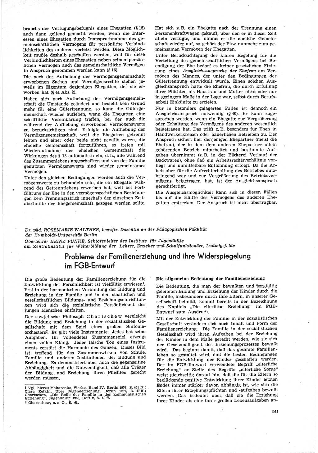 Neue Justiz (NJ), Zeitschrift für Recht und Rechtswissenschaft [Deutsche Demokratische Republik (DDR)], 19. Jahrgang 1965, Seite 241 (NJ DDR 1965, S. 241)