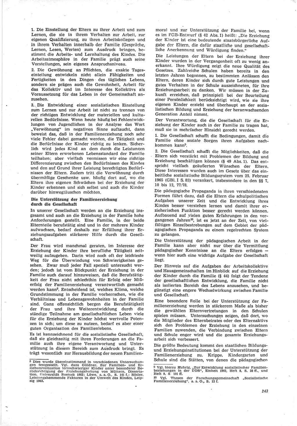 Neue Justiz (NJ), Zeitschrift für Recht und Rechtswissenschaft [Deutsche Demokratische Republik (DDR)], 19. Jahrgang 1965, Seite 243 (NJ DDR 1965, S. 243)