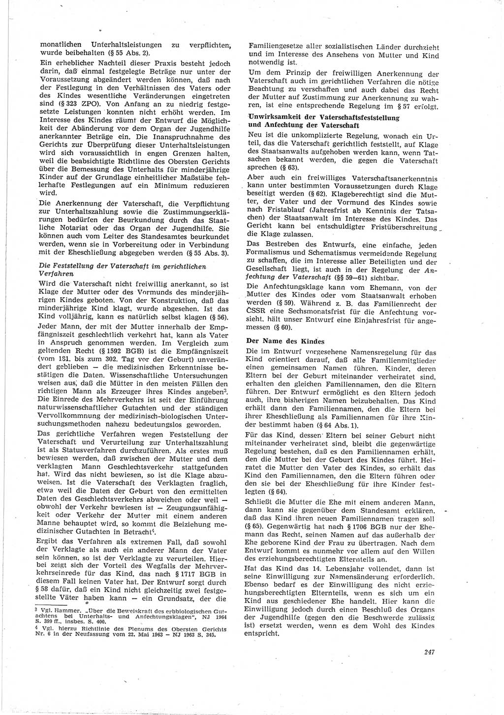 Neue Justiz (NJ), Zeitschrift für Recht und Rechtswissenschaft [Deutsche Demokratische Republik (DDR)], 19. Jahrgang 1965, Seite 247 (NJ DDR 1965, S. 247)