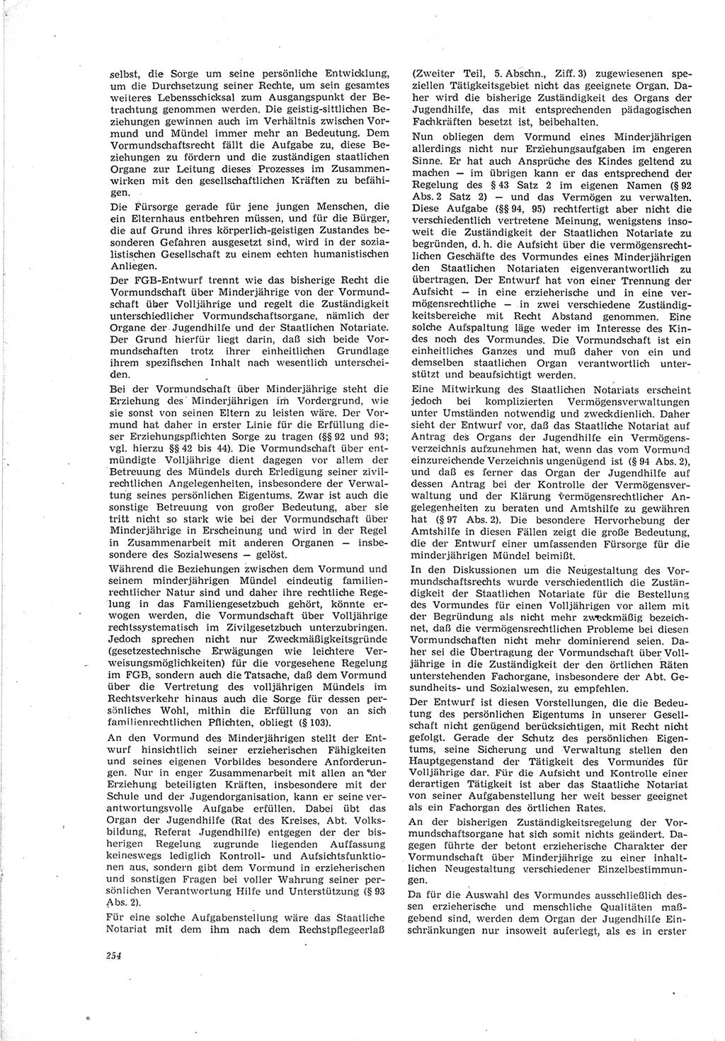 Neue Justiz (NJ), Zeitschrift für Recht und Rechtswissenschaft [Deutsche Demokratische Republik (DDR)], 19. Jahrgang 1965, Seite 254 (NJ DDR 1965, S. 254)