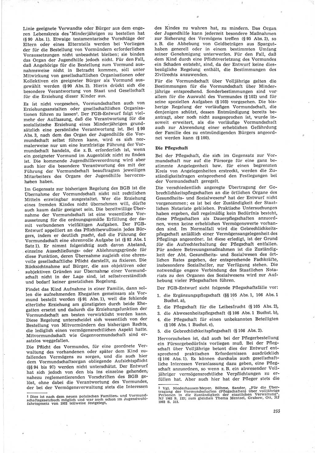 Neue Justiz (NJ), Zeitschrift für Recht und Rechtswissenschaft [Deutsche Demokratische Republik (DDR)], 19. Jahrgang 1965, Seite 255 (NJ DDR 1965, S. 255)