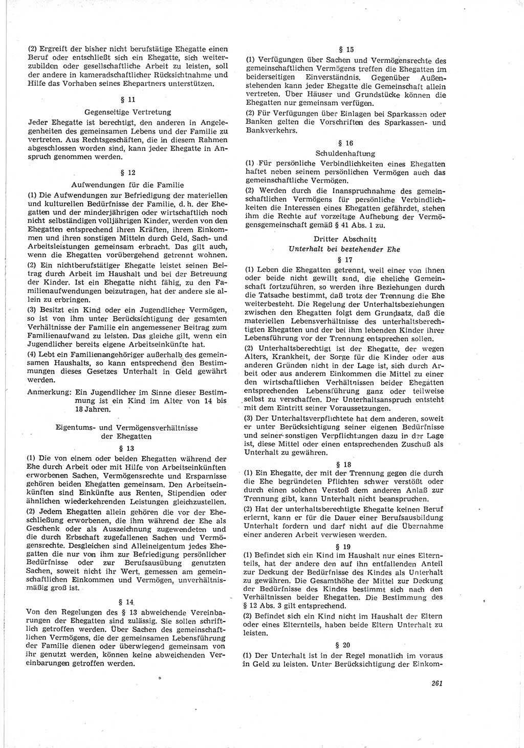 Neue Justiz (NJ), Zeitschrift für Recht und Rechtswissenschaft [Deutsche Demokratische Republik (DDR)], 19. Jahrgang 1965, Seite 261 (NJ DDR 1965, S. 261)