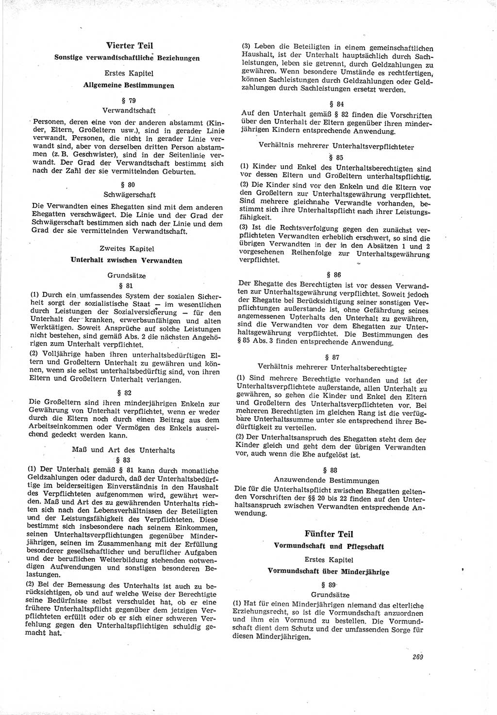 Neue Justiz (NJ), Zeitschrift für Recht und Rechtswissenschaft [Deutsche Demokratische Republik (DDR)], 19. Jahrgang 1965, Seite 269 (NJ DDR 1965, S. 269)