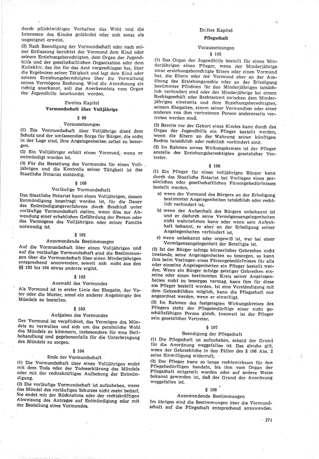 Neue Justiz (NJ), Zeitschrift für Recht und Rechtswissenschaft [Deutsche Demokratische Republik (DDR)], 19. Jahrgang 1965, Seite 271 (NJ DDR 1965, S. 271)