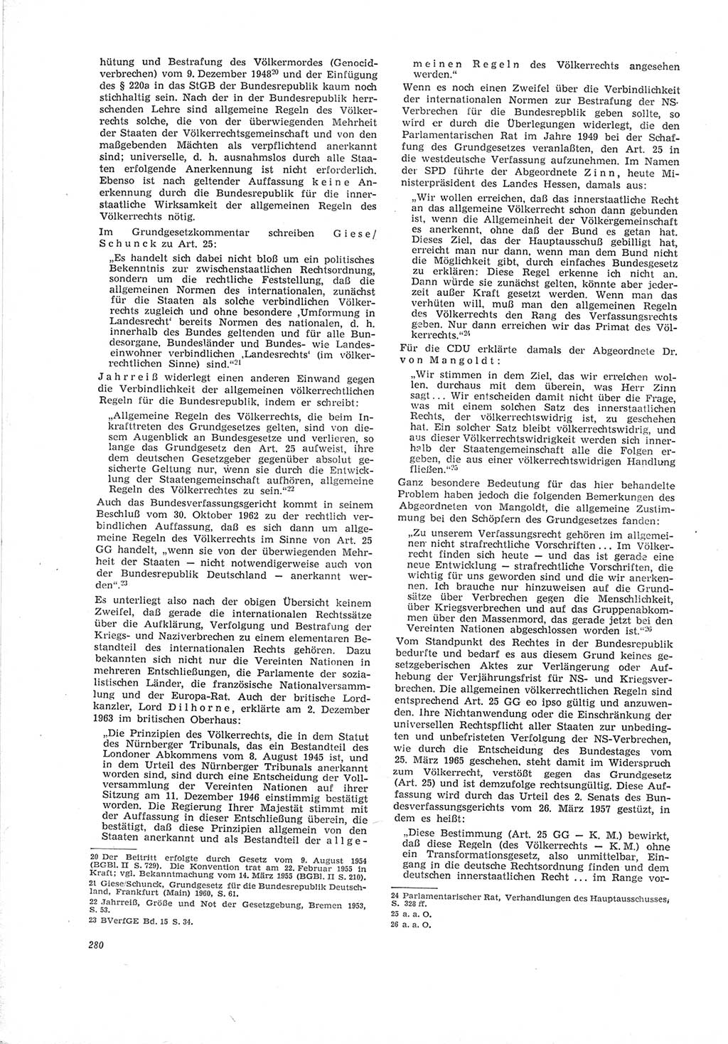 Neue Justiz (NJ), Zeitschrift für Recht und Rechtswissenschaft [Deutsche Demokratische Republik (DDR)], 19. Jahrgang 1965, Seite 280 (NJ DDR 1965, S. 280)