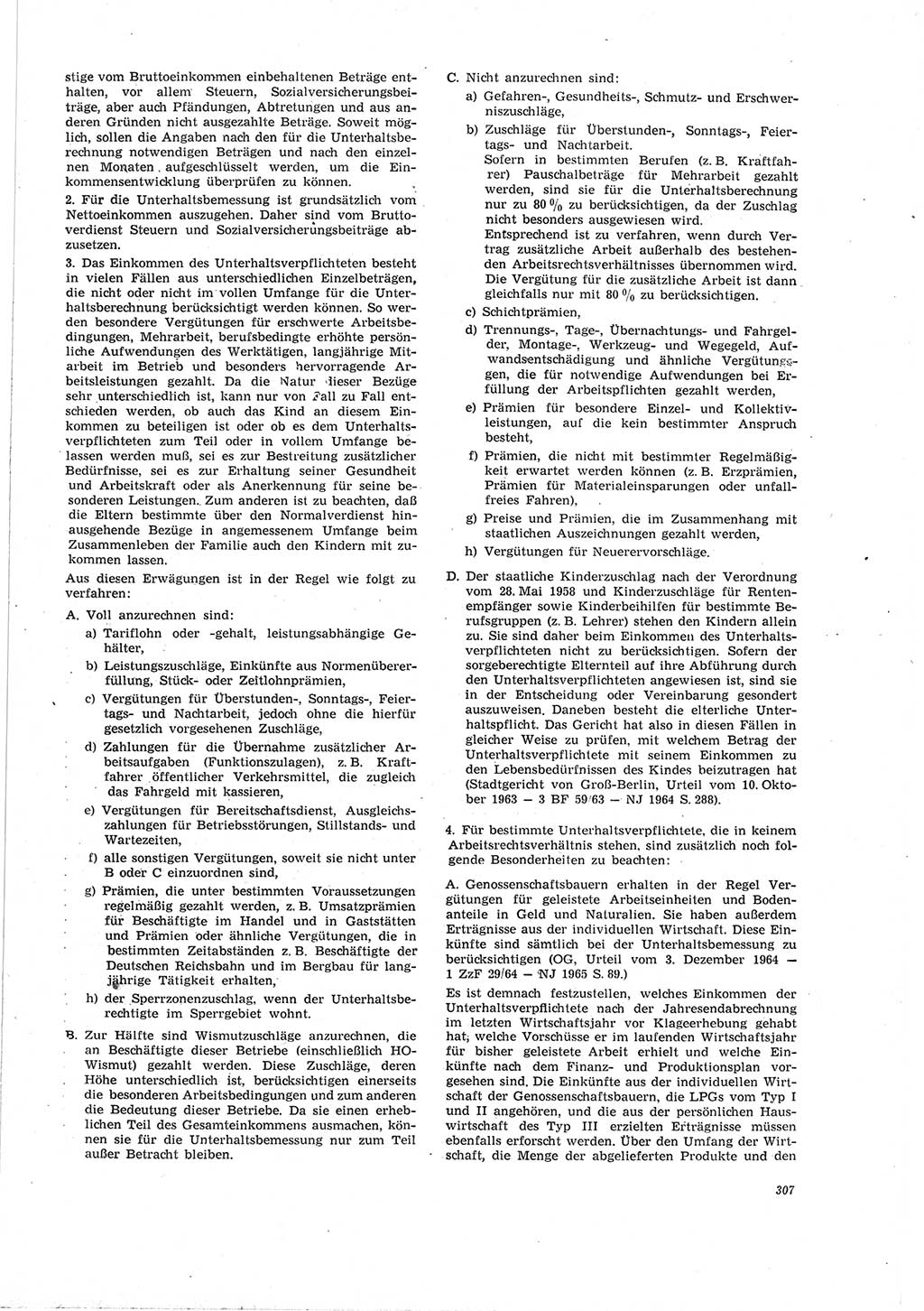 Neue Justiz (NJ), Zeitschrift für Recht und Rechtswissenschaft [Deutsche Demokratische Republik (DDR)], 19. Jahrgang 1965, Seite 307 (NJ DDR 1965, S. 307)