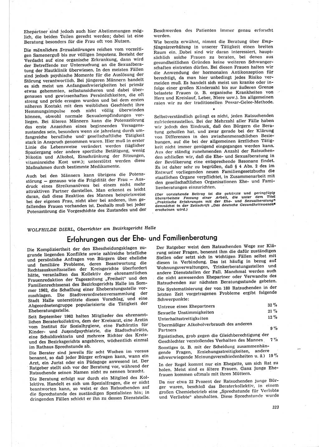 Neue Justiz (NJ), Zeitschrift für Recht und Rechtswissenschaft [Deutsche Demokratische Republik (DDR)], 19. Jahrgang 1965, Seite 323 (NJ DDR 1965, S. 323)