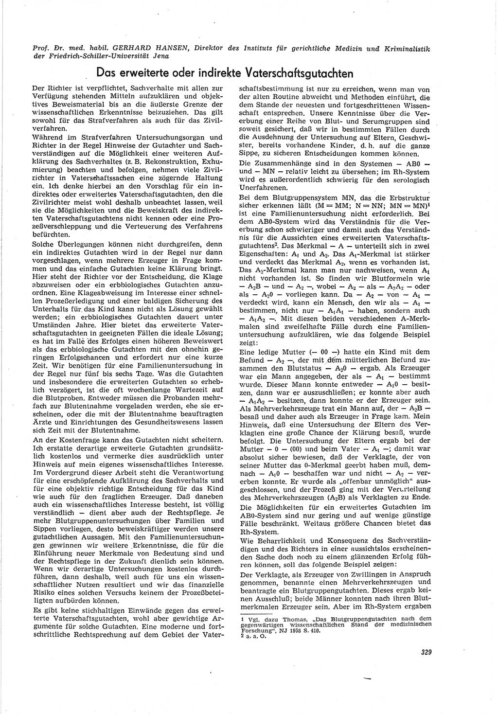 Neue Justiz (NJ), Zeitschrift für Recht und Rechtswissenschaft [Deutsche Demokratische Republik (DDR)], 19. Jahrgang 1965, Seite 329 (NJ DDR 1965, S. 329)