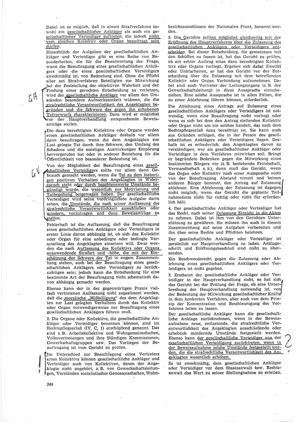 Neue Justiz (NJ), Zeitschrift für Recht und Rechtswissenschaft [Deutsche Demokratische Republik (DDR)], 19. Jahrgang 1965, Seite 340 (NJ DDR 1965, S. 340)