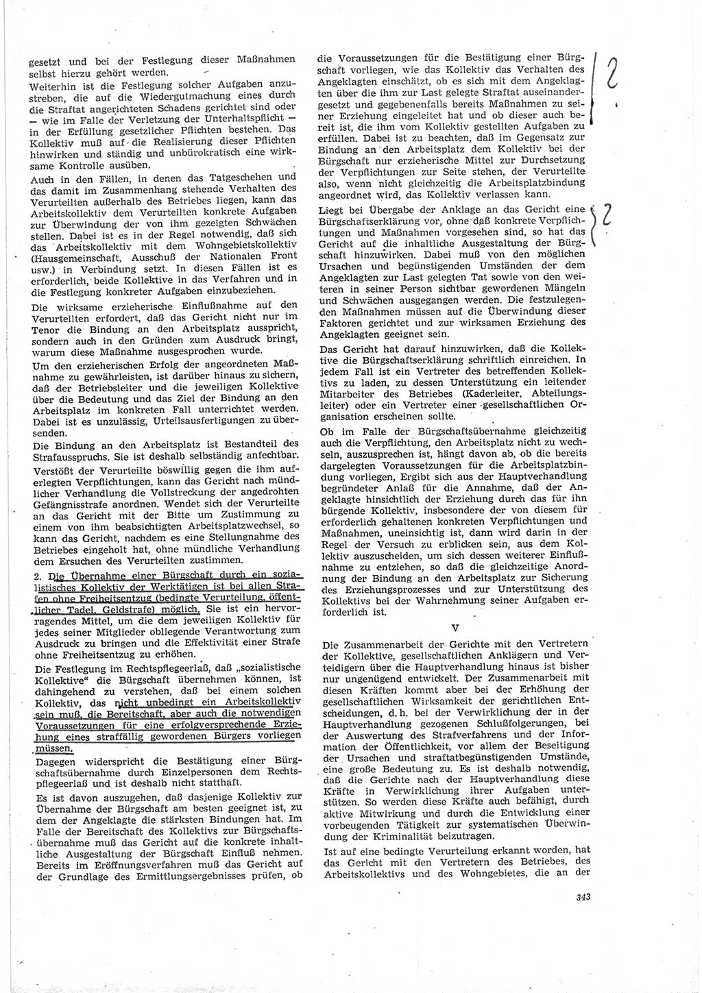Neue Justiz (NJ), Zeitschrift für Recht und Rechtswissenschaft [Deutsche Demokratische Republik (DDR)], 19. Jahrgang 1965, Seite 343 (NJ DDR 1965, S. 343)