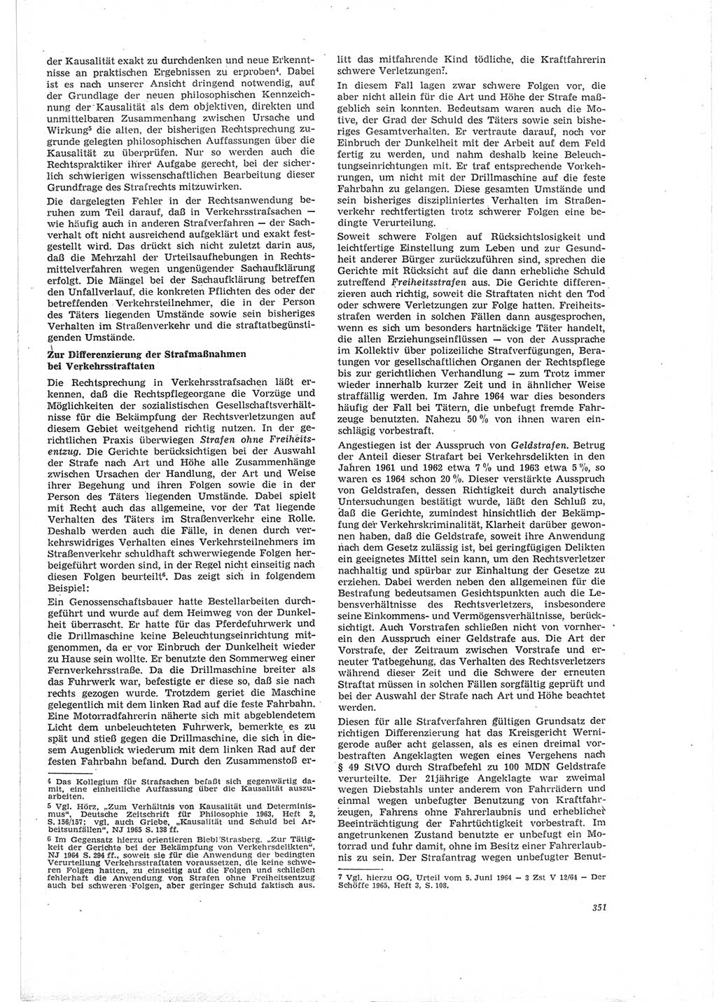 Neue Justiz (NJ), Zeitschrift für Recht und Rechtswissenschaft [Deutsche Demokratische Republik (DDR)], 19. Jahrgang 1965, Seite 351 (NJ DDR 1965, S. 351)