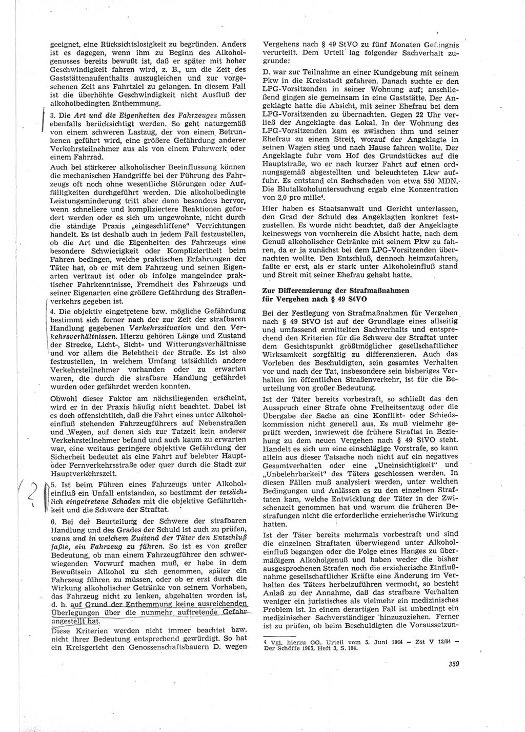 Neue Justiz (NJ), Zeitschrift für Recht und Rechtswissenschaft [Deutsche Demokratische Republik (DDR)], 19. Jahrgang 1965, Seite 359 (NJ DDR 1965, S. 359)