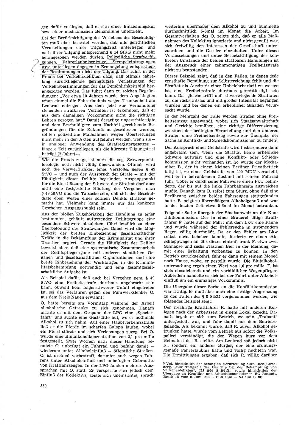 Neue Justiz (NJ), Zeitschrift für Recht und Rechtswissenschaft [Deutsche Demokratische Republik (DDR)], 19. Jahrgang 1965, Seite 360 (NJ DDR 1965, S. 360)