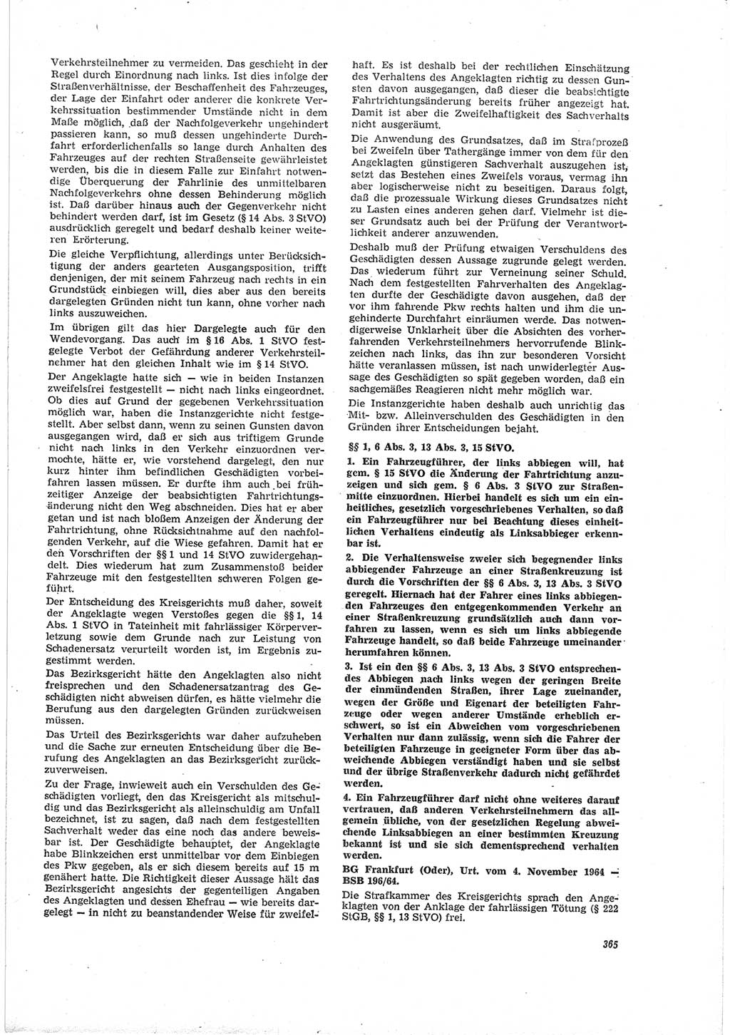Neue Justiz (NJ), Zeitschrift für Recht und Rechtswissenschaft [Deutsche Demokratische Republik (DDR)], 19. Jahrgang 1965, Seite 365 (NJ DDR 1965, S. 365)