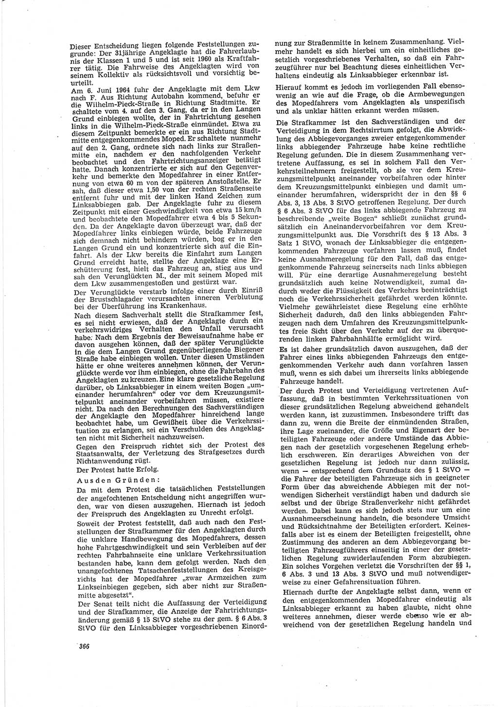 Neue Justiz (NJ), Zeitschrift für Recht und Rechtswissenschaft [Deutsche Demokratische Republik (DDR)], 19. Jahrgang 1965, Seite 366 (NJ DDR 1965, S. 366)