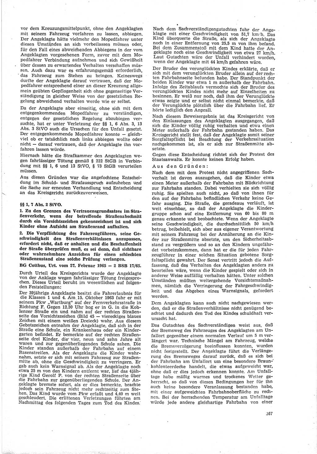 Neue Justiz (NJ), Zeitschrift für Recht und Rechtswissenschaft [Deutsche Demokratische Republik (DDR)], 19. Jahrgang 1965, Seite 367 (NJ DDR 1965, S. 367)