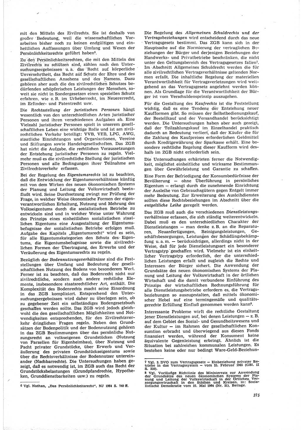 Neue Justiz (NJ), Zeitschrift für Recht und Rechtswissenschaft [Deutsche Demokratische Republik (DDR)], 19. Jahrgang 1965, Seite 375 (NJ DDR 1965, S. 375)