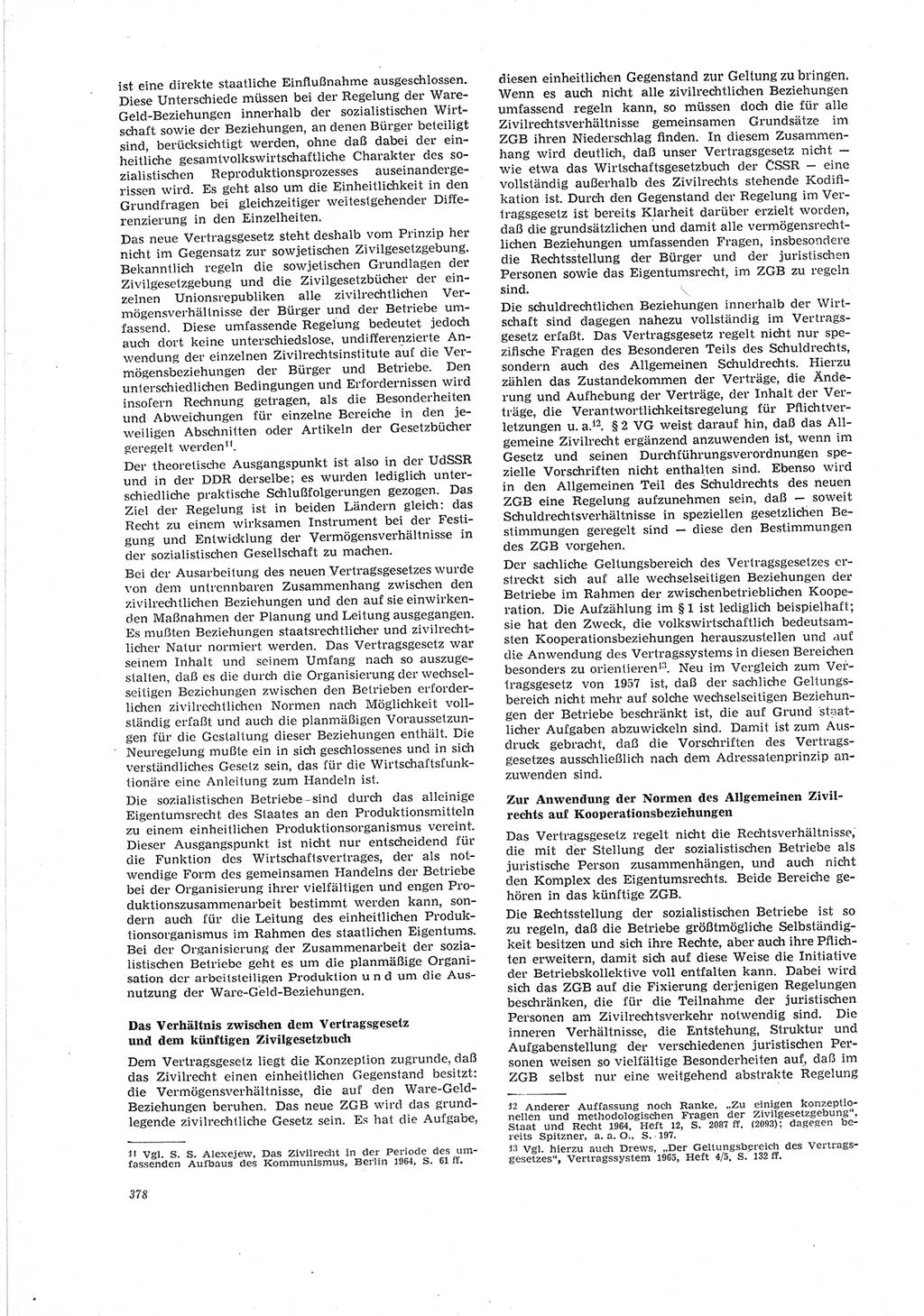 Neue Justiz (NJ), Zeitschrift für Recht und Rechtswissenschaft [Deutsche Demokratische Republik (DDR)], 19. Jahrgang 1965, Seite 378 (NJ DDR 1965, S. 378)