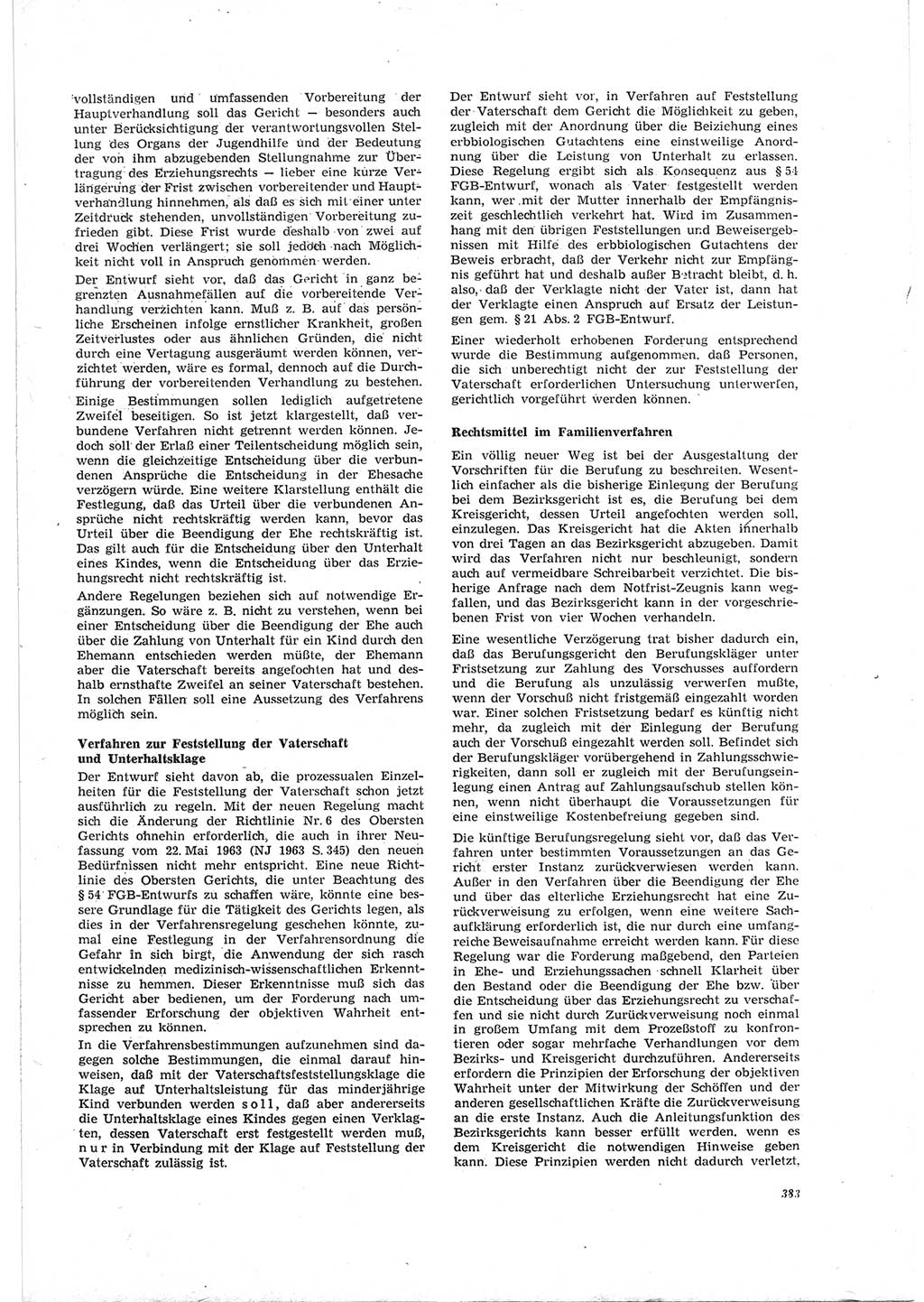 Neue Justiz (NJ), Zeitschrift für Recht und Rechtswissenschaft [Deutsche Demokratische Republik (DDR)], 19. Jahrgang 1965, Seite 383 (NJ DDR 1965, S. 383)