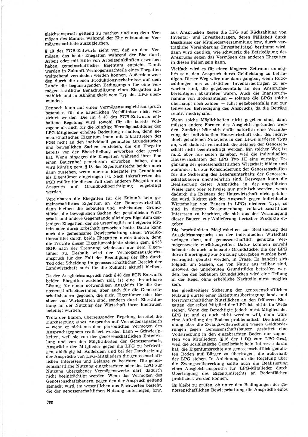 Neue Justiz (NJ), Zeitschrift für Recht und Rechtswissenschaft [Deutsche Demokratische Republik (DDR)], 19. Jahrgang 1965, Seite 388 (NJ DDR 1965, S. 388)