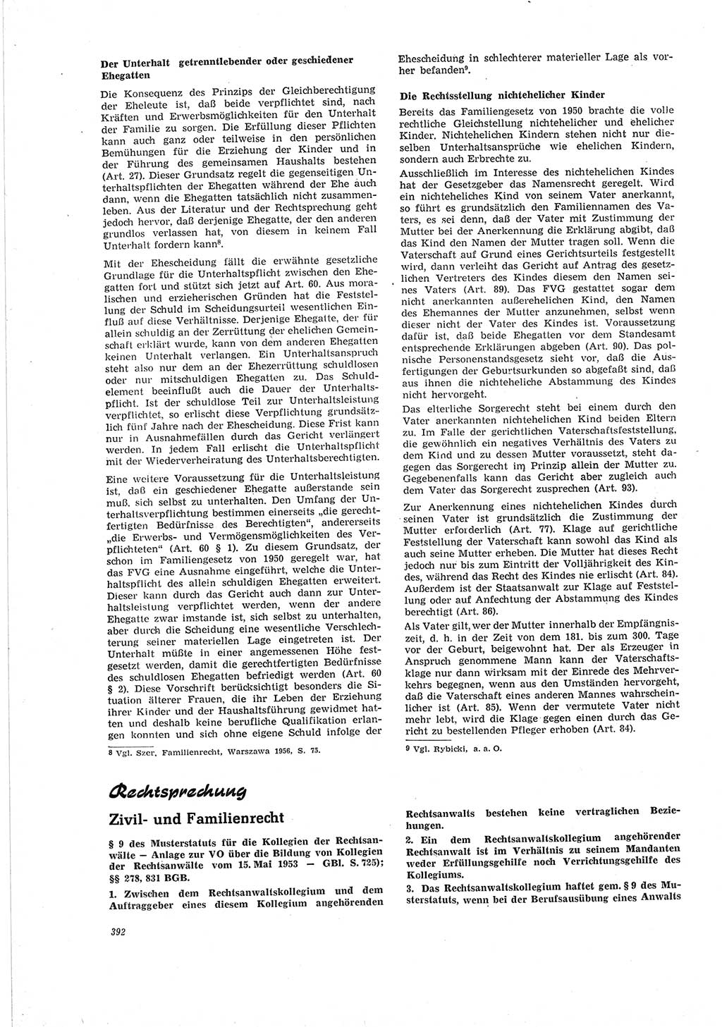 Neue Justiz (NJ), Zeitschrift für Recht und Rechtswissenschaft [Deutsche Demokratische Republik (DDR)], 19. Jahrgang 1965, Seite 392 (NJ DDR 1965, S. 392)