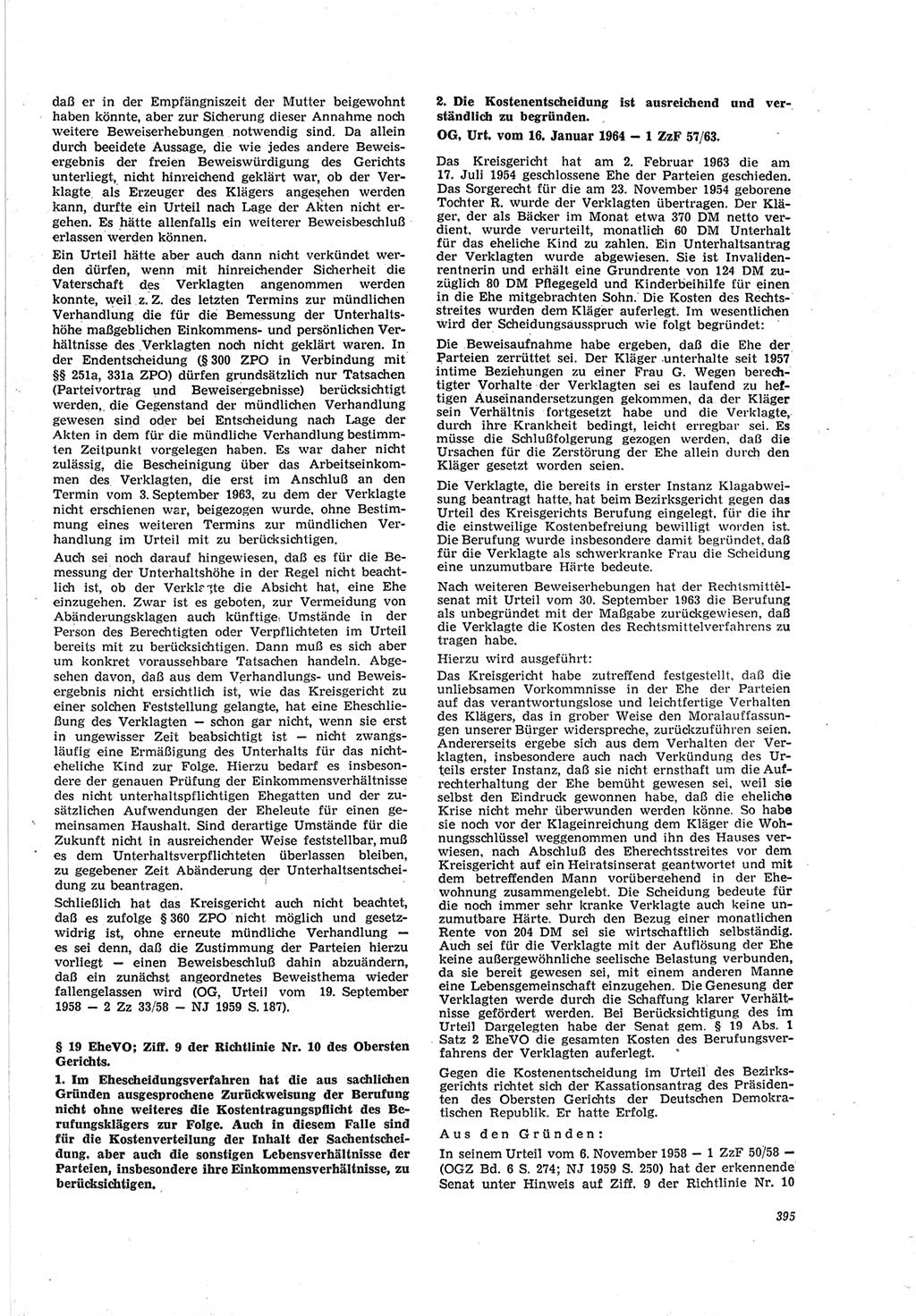Neue Justiz (NJ), Zeitschrift für Recht und Rechtswissenschaft [Deutsche Demokratische Republik (DDR)], 19. Jahrgang 1965, Seite 395 (NJ DDR 1965, S. 395)