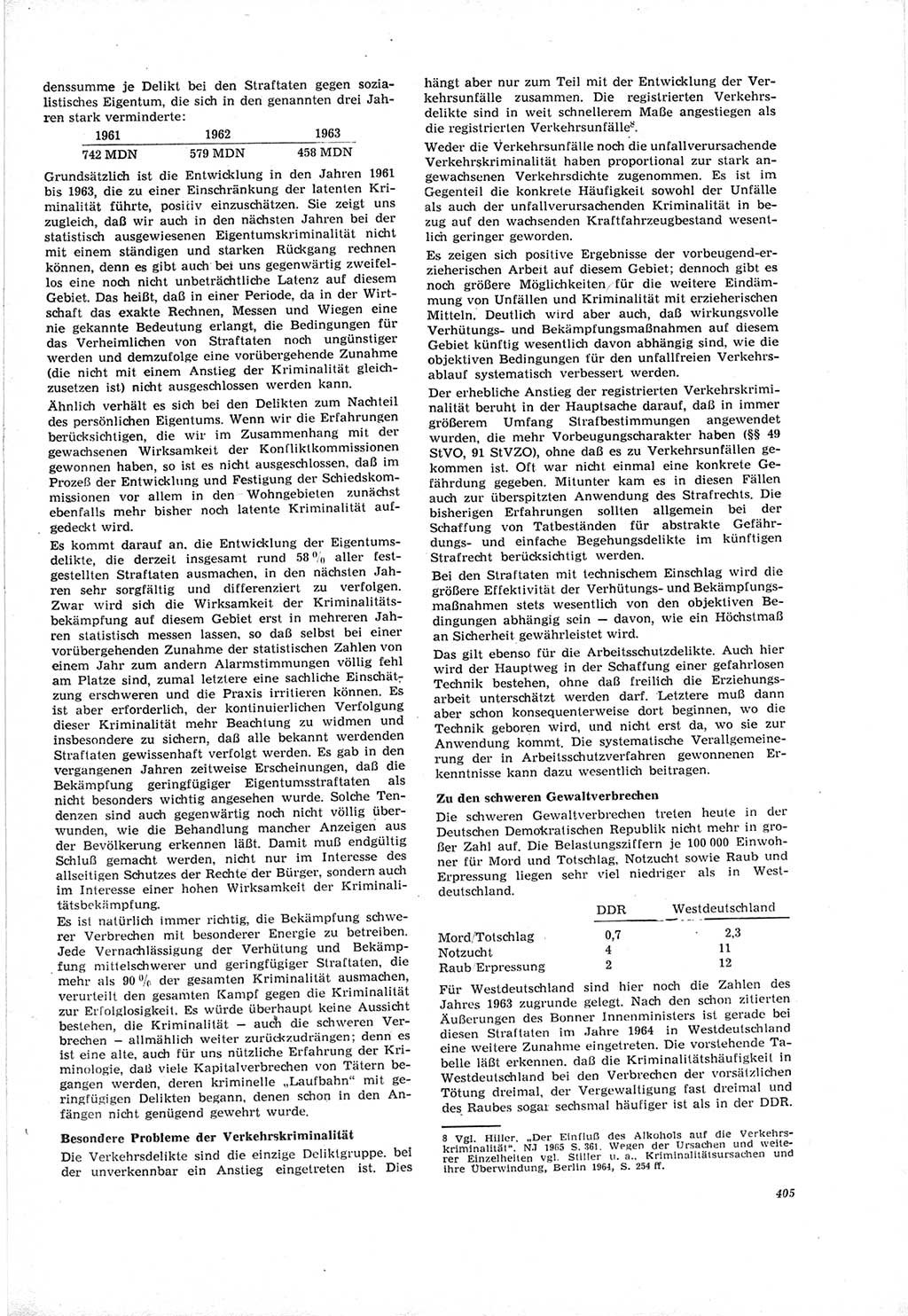 Neue Justiz (NJ), Zeitschrift für Recht und Rechtswissenschaft [Deutsche Demokratische Republik (DDR)], 19. Jahrgang 1965, Seite 405 (NJ DDR 1965, S. 405)